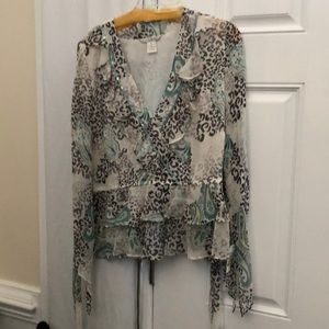 Ladies Blouse size Xl and silk pants size 14
